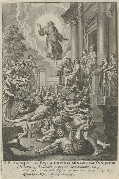 Saint Francis of Paola Healing the Sick by Adriaen Lommelin