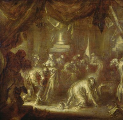 Jesus and the Adulteress by Adriaen Pietersz van de Venne