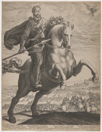 Emperor Rudolph II on Rearing Horse by Adriaen de Vries
