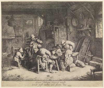 Farmers at a Meal in an Inn by Adriaen van Ostade