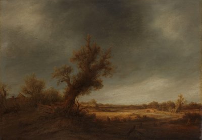 Landscape with an Old Oak by Adriaen van Ostade