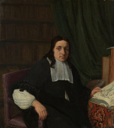 Portrait of a Collector, Possibly Constantijn Sennepart by Adriaen van Ostade