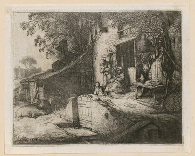 Woman spinner by Adriaen van Ostade