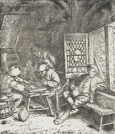 The Backgammon Players by Adriaen van Ostade
