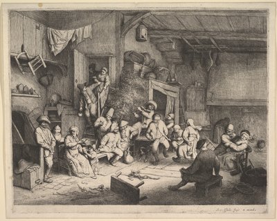 The Dance at the Inn by Adriaen van Ostade
