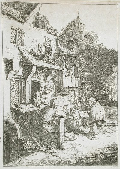 The Hunchbacked Fiddler by Adriaen van Ostade