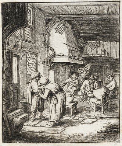 The Peasant Settling His Debt by Adriaen van Ostade