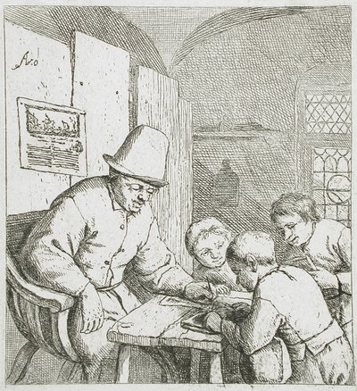 The Schoolmaster by Adriaen van Ostade