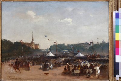 The Balagans on the Field of Mars in Saint Petersburg by Adrian Markovich Volkov