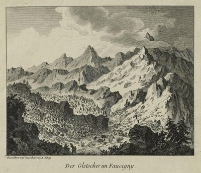 The Glaciers in Faucigny by Adrian Zingg