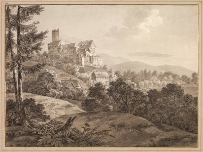 View of the Castle Gnandstein, c. 1795 by Adrian Zingg