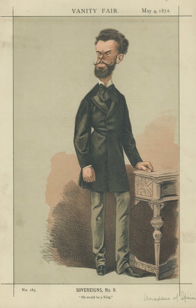 Amadeo of Spain by Adriano Cecioni