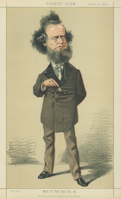 Mr William Hepworth Dixon by Adriano Cecioni