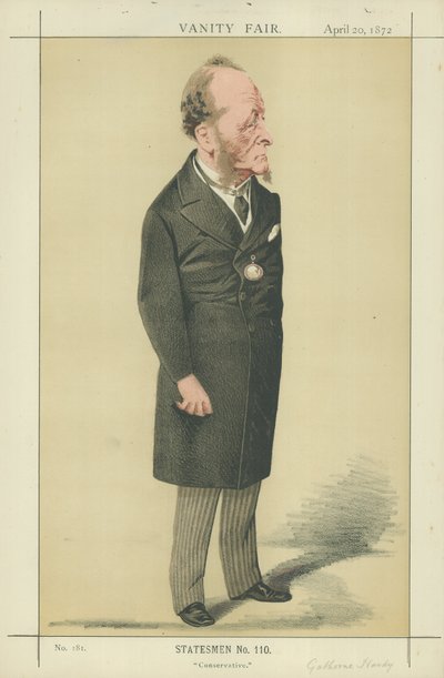 The Right Honourable Gathorne Hardy by Adriano Cecioni