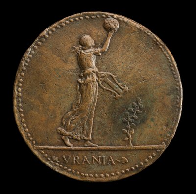 Urania Walking to Right, Holding a Globe and Lyre by Adriano Fiorentino