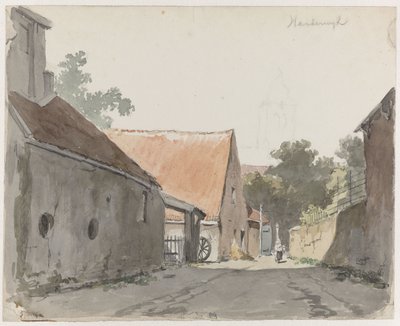 View of a Street in Harderwijk by Adrianus Eversen