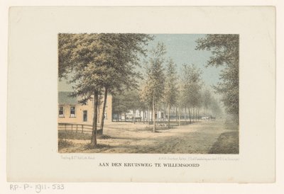 View in Willemsoord by Adrianus Hidde Heremiet Voorhorst