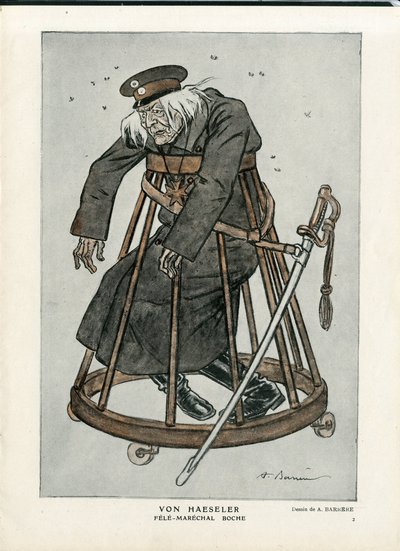 War of 14-18, Germany Prussia, Verify Dates - Von Haesler - Senilisation by Adrien Barrere