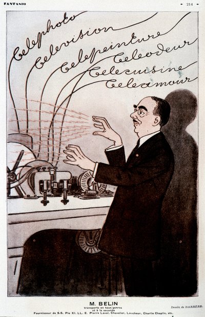Humorous image about Belin and his belinographer by Adrien Barrere