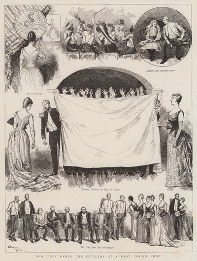 How They Dance the Cotillon at a West Indian Hop by Adrien Emmanuel Marie