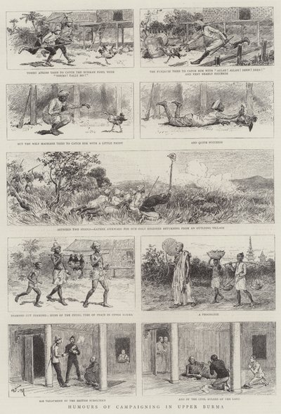 Humours of Campaigning in Upper Burma by Adrien Emmanuel Marie