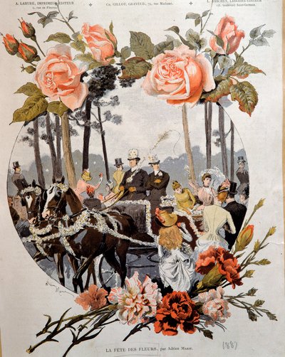 La Fete des Fleurs by Adrien Emmanuel Marie