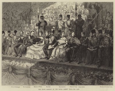 The State Concert at the Royal Albert Hall, the Dais by Adrien Emmanuel Marie