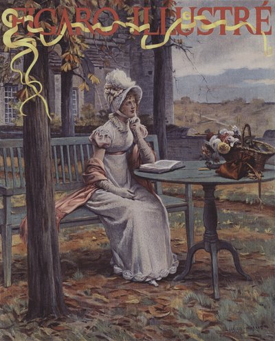 Autumn. Cover of Le Figaro Illustre, November 1894 by Adrien Moreau