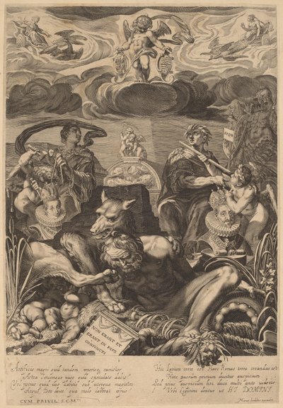 Allegory of the Marriage of Emperor Ferdinand II and Eleanor Gonzaga by Aegidius Sadeler II