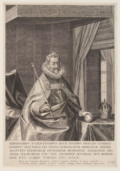 Emperor Matthias by Aegidius Sadeler II