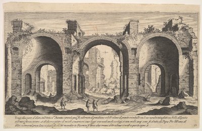 View of the Baths of Caracalla by Aegidius Sadeler II