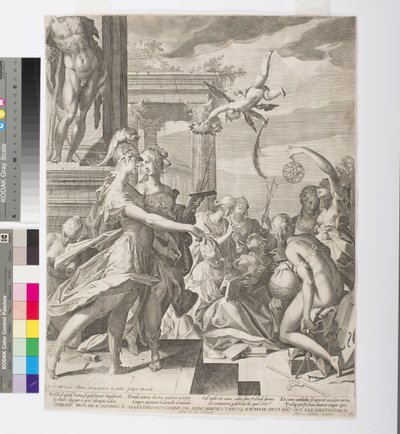 Athena Introduces Painting Among the Muses, c.1603 by Aegidius Sadeler or Saedeler