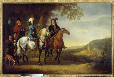 Landscape with Three Riders by Aelbert Cuyp