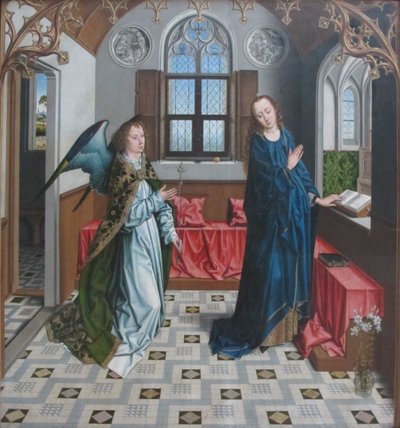 Annunciation of Virgin Mary by Aelbrecht Bouts