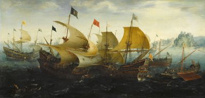 The Battle of Cadiz by Aert Anthonisz
