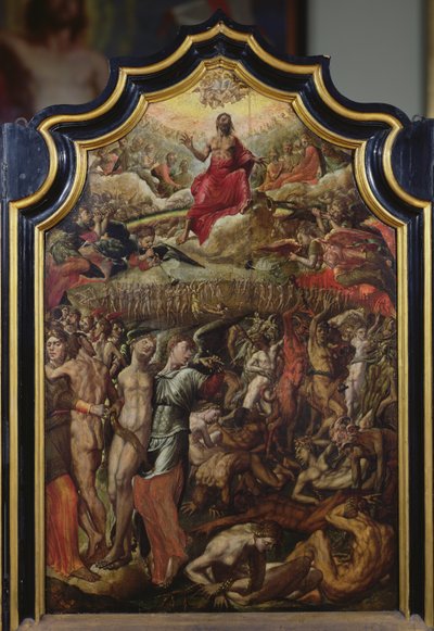 The Last Judgement, central panel of a triptych by Aertgen Claesz van Leyden