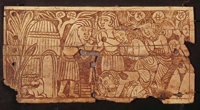 Anchorite Ekasrenga and the Princess Nalini by Afghan School