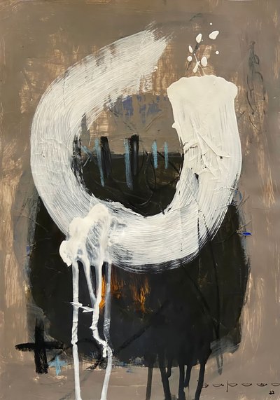 Expressive White Strokes by Afranio Raposo