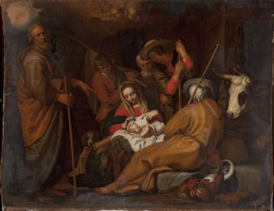 The Adoration of the Shepherds by after Abraham Bloemaert