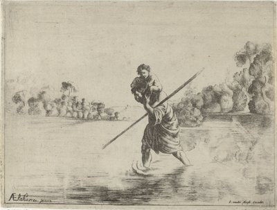 Saint Christopher by After Adam Elsheimer