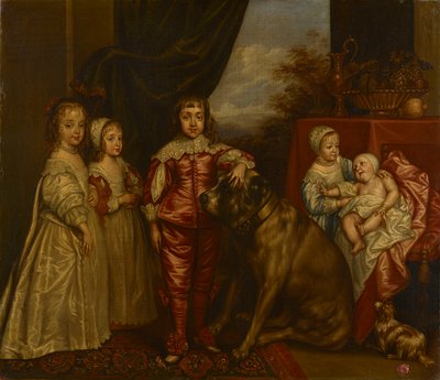 The Five Eldest Children of Charles I by after Anthony van Dyck