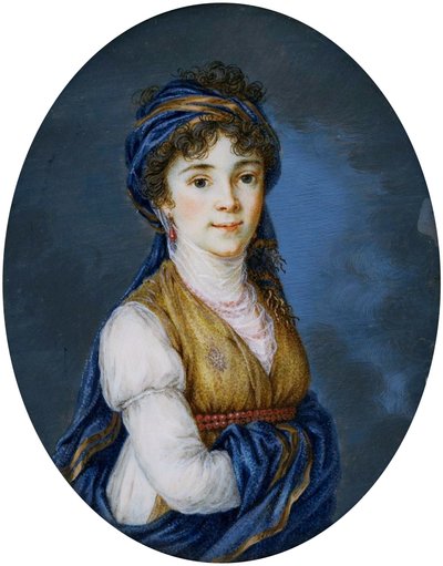 Miniature of Princess Anna Grigorievna Belosselsky-Belozersky (1773-1846) by after Élisabeth Louise Vigée Le Brun