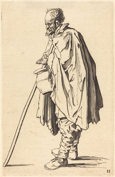 Beggar with Pot by After Jacques Callot