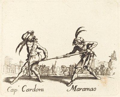 Cap. Cardoni and Maramao by After Jacques Callot
