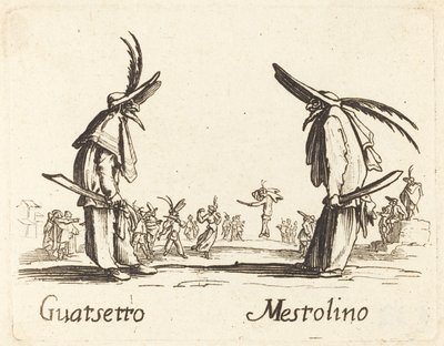 Guatsetto and Mestolino by After Jacques Callot