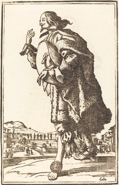 Noble Man with Felt Hat, Bowing by After Jacques Callot