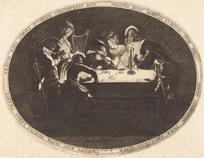 The Card Players by After Jacques Callot