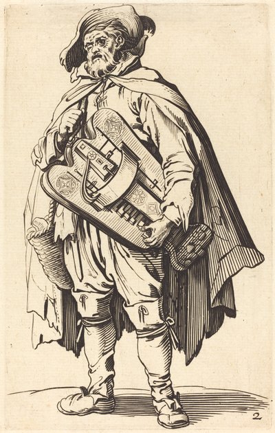 The Hurdy-Gurdy Player by After Jacques Callot