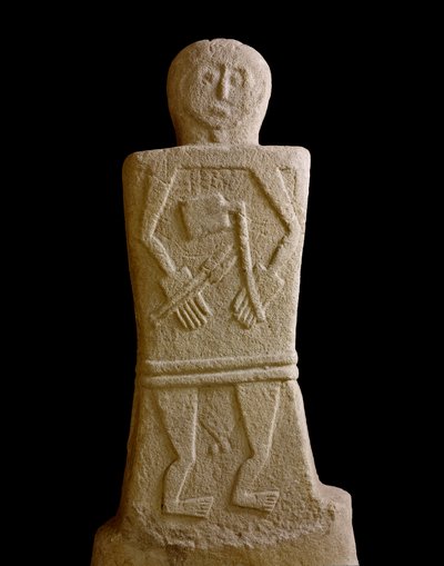 Male Stele from the Selva di Filetto (Iron Age) by Iron Age
