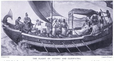 The Flight of Anthony and Cleopatra, c.1920 by Agnes Pringle